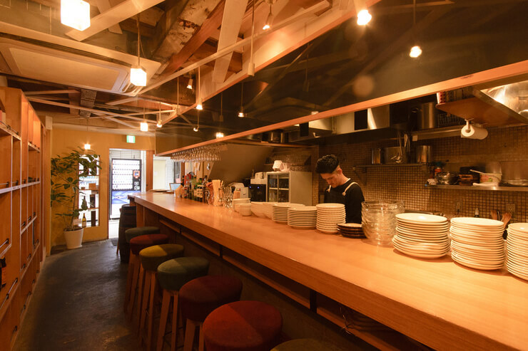 気軽に入れる、京都のカウンター席のあるお店